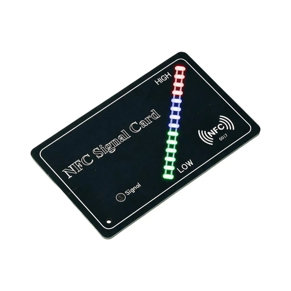 NFC Signal Test Card 13.56MHz – 14-Level Tri-Color LED NFC Signal Tester PRIMED