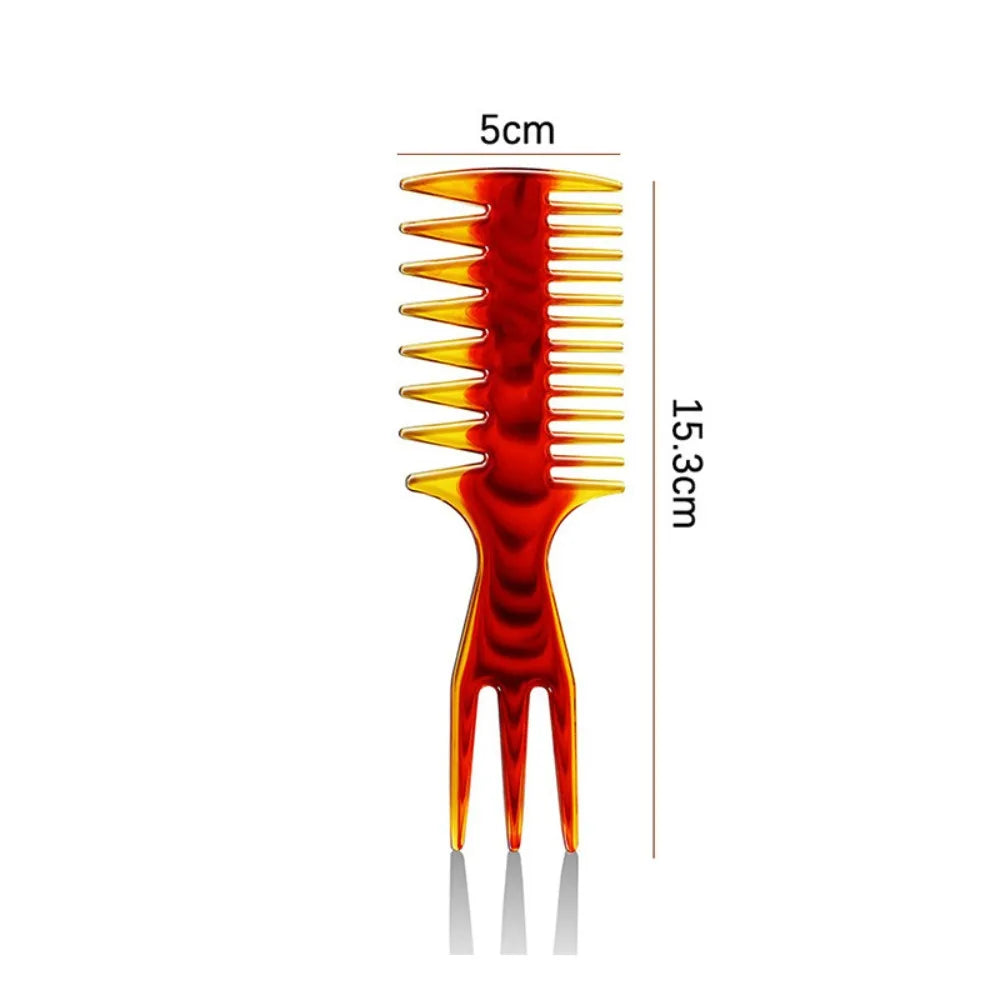 Wide Tooth Double-Sided Men's Barber Comb | Wood Hair Styling