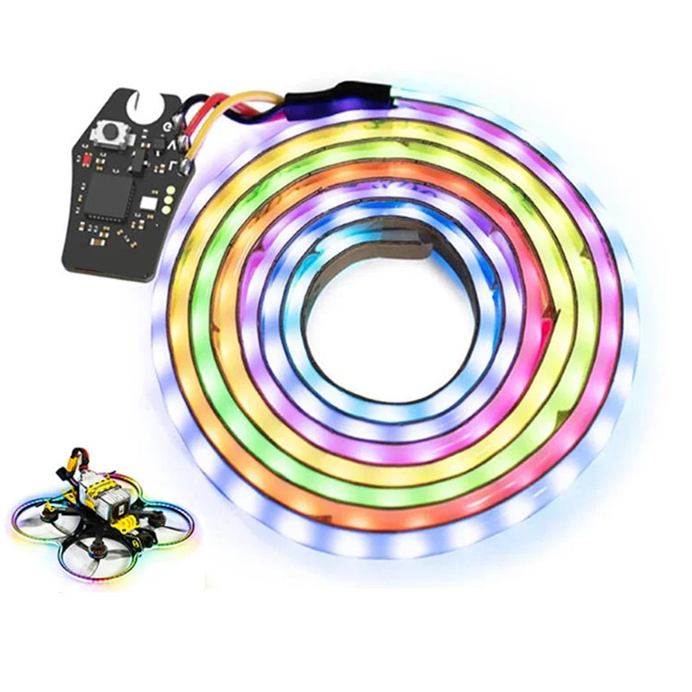 Wireless LED Meteor Light Strip with BEC Module for FPV Drones