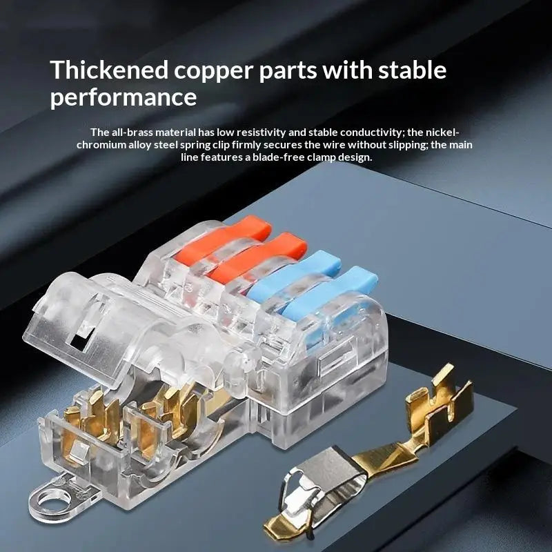 T-Type No-Strip Wire Connector | Quick Branch Terminal Block