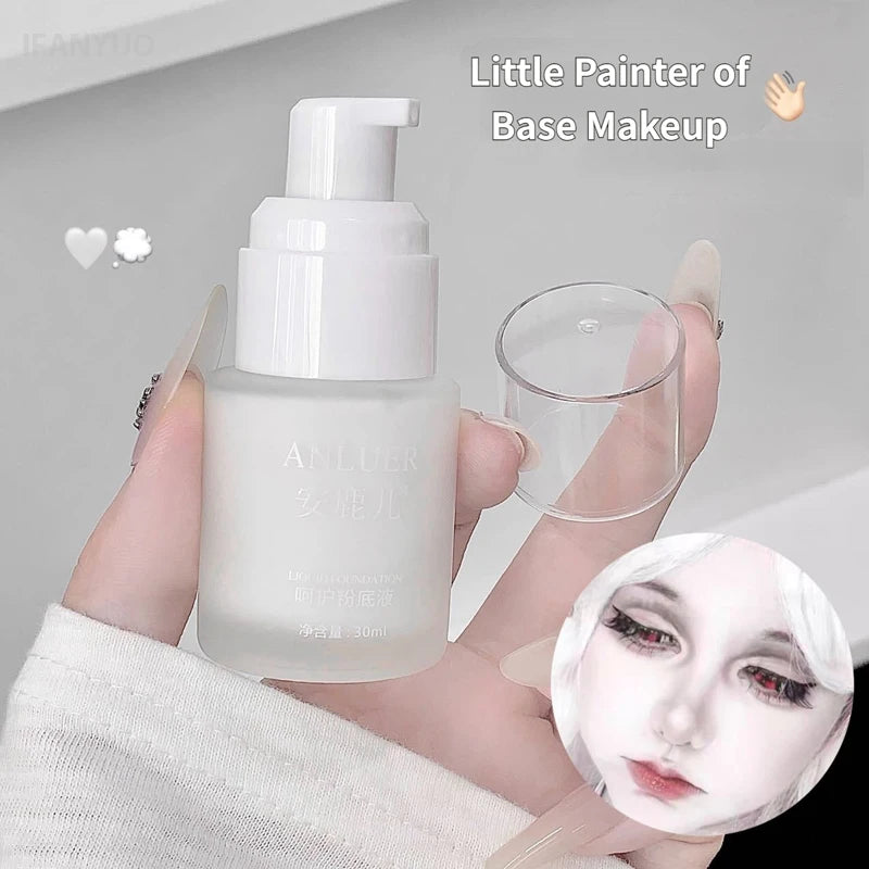 White Liquid Foundation Matte Full Coverage – Cosplay & Stage