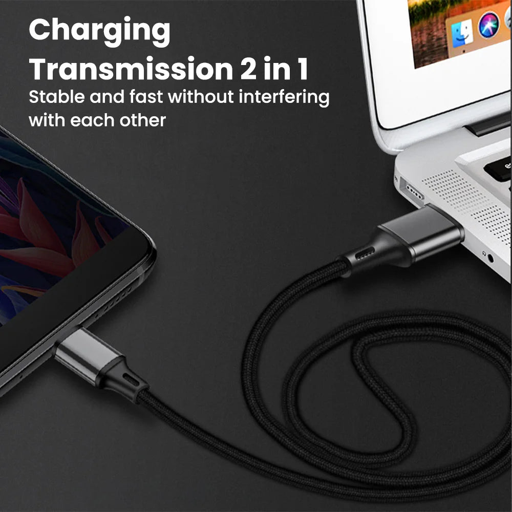 Elough 25cm Short USB Fast Charging Cable – Type-C & Micro USB Charging Cable PRIMED