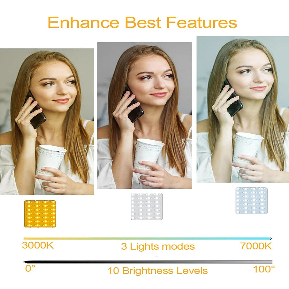 Portable Clip-On LED Selfie Ring Light for Phone & Laptop LED Selfie Ring Light PRIMED