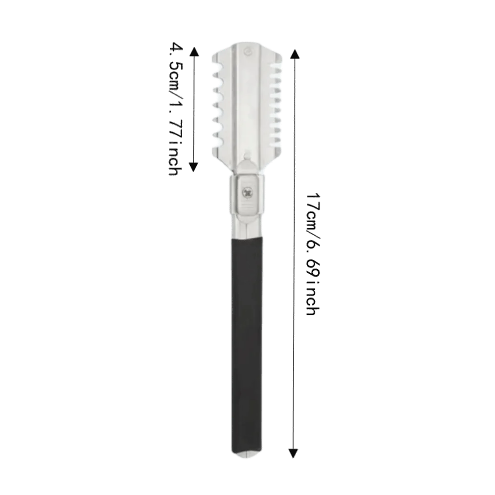 Double-Edge Razor Comb – Hair Thinning & Styling Tool Hair Razor Comb PRIMED