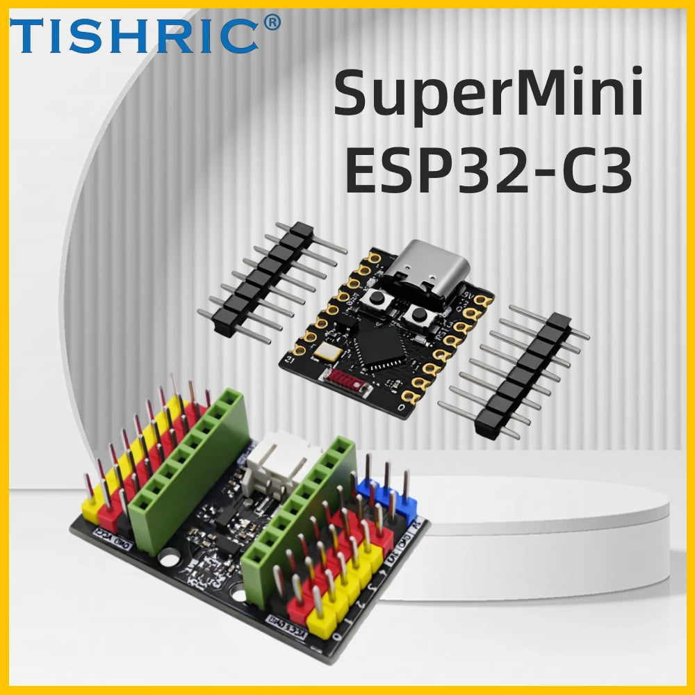 TISHRIC ESP32-C3 Super Mini Dev Board WiFi BT Type-C 16-Pin