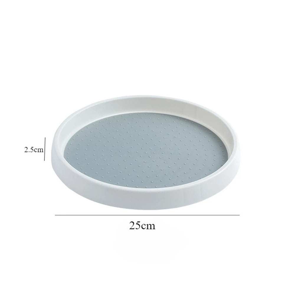 LMETJMA 2-Tier Lazy Susan Spice Rack Organizer 360° Rotating Lazy Susan Organizer PRIMED 25 cm