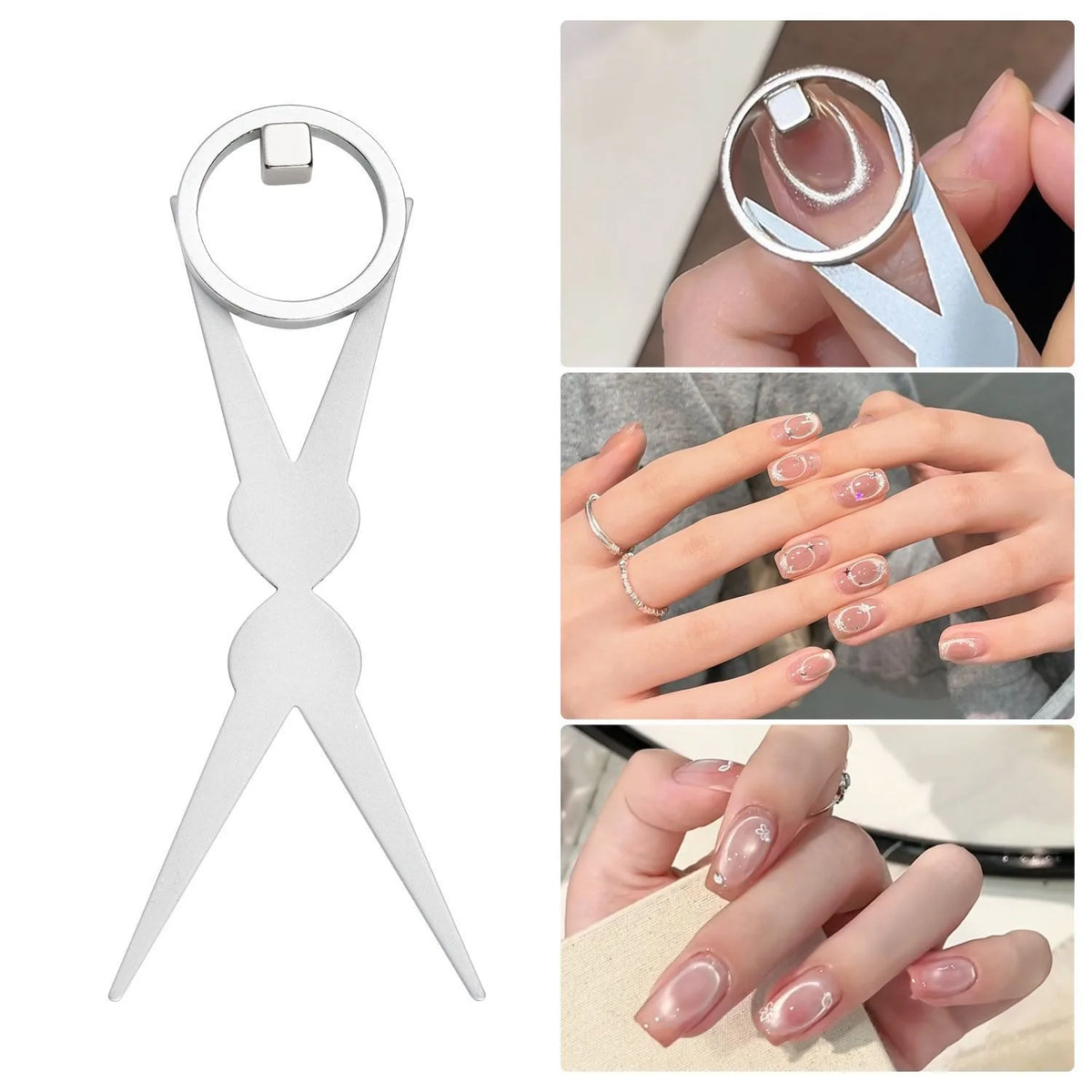 Cat Eye Nail Magnet Ring – Black Hole Galaxy Nail Art Tool Nail Art Magnet PRIMED 2Pcs Set 01