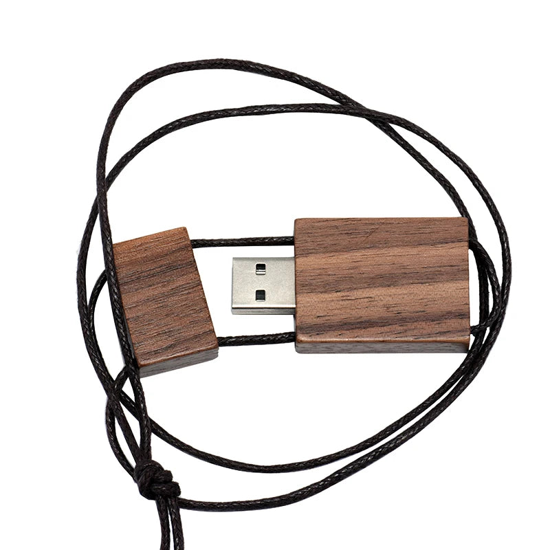 Wooden USB Flash Drive Custom Logo | 4GB–128GB Pen Drive