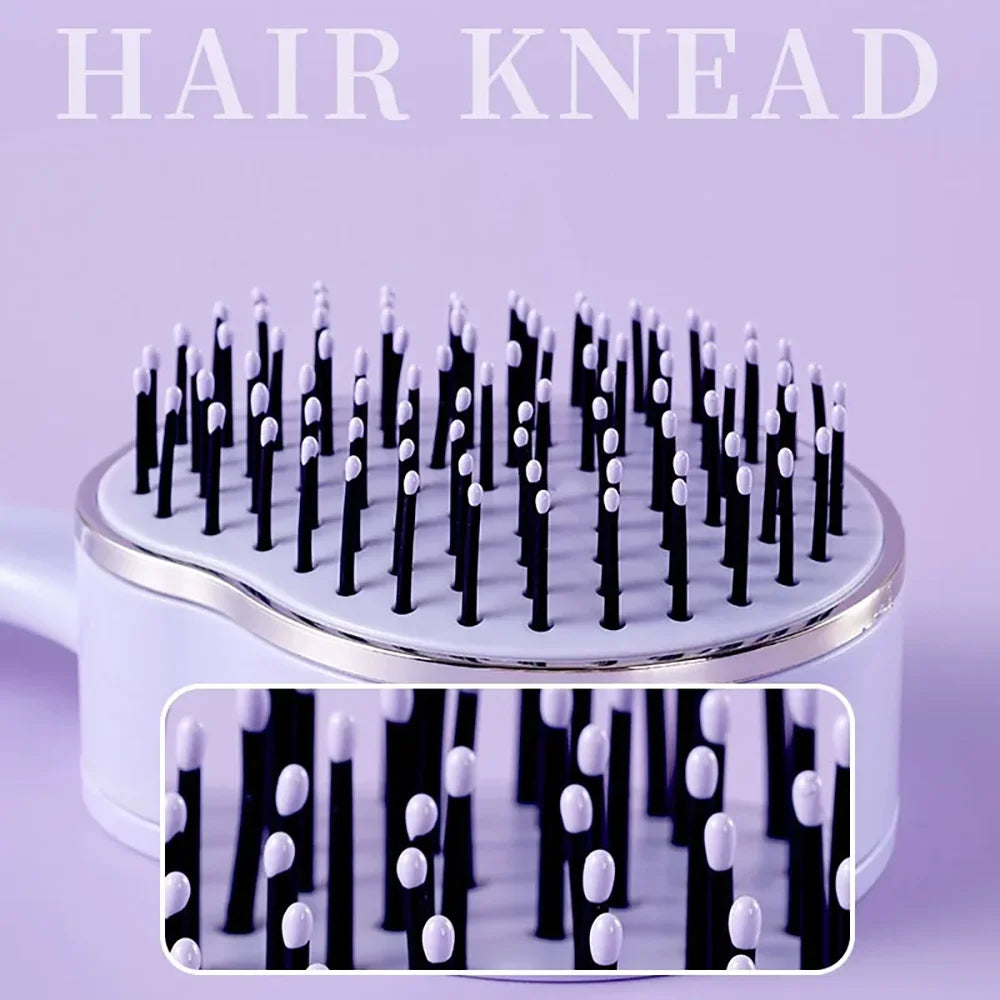 Self-Cleaning Air Cushion Hair Brush – Scalp Massage Comb Hair Brush Comb PRIMED