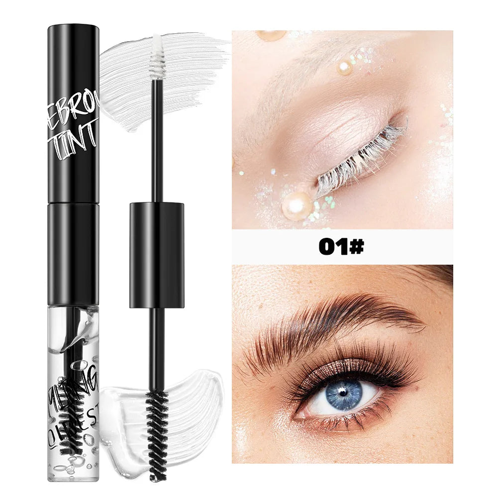QiBest 2-in-1 Eyebrow Tint Cream & Color Mascara Gel Eyebrow Tint Gel PRIMED white-01