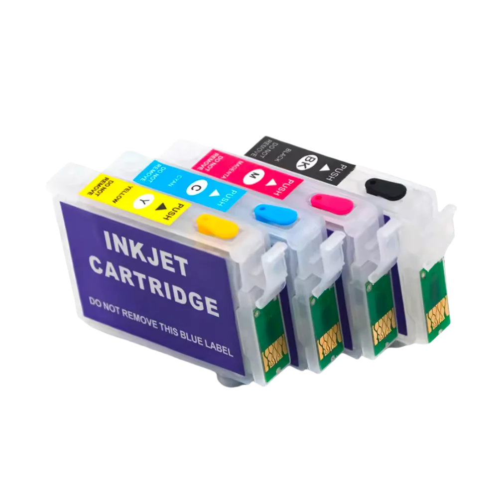 T1291–T1294 Refillable Ink Cartridges for Epson Series 129 Refillable Ink Cartridge PRIMED
