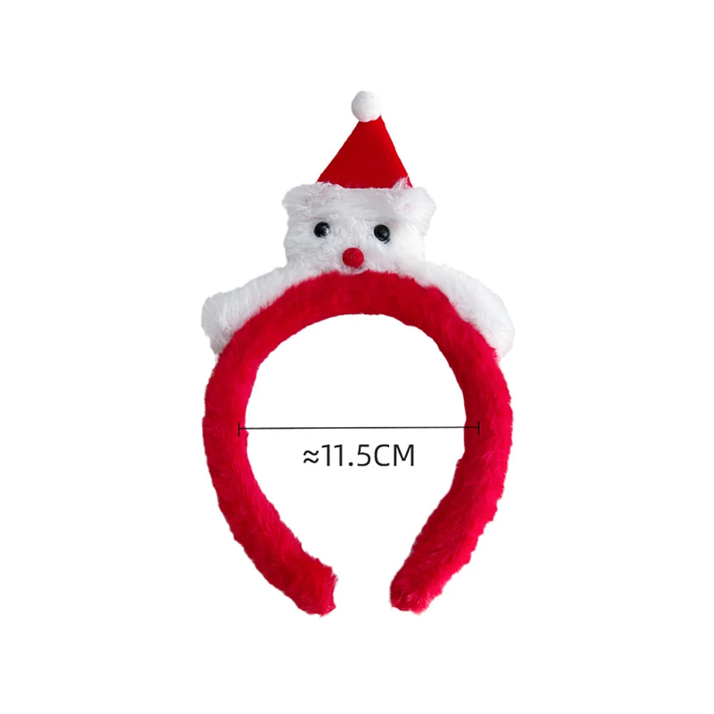 Kids Christmas Headband – Elk, Snowflake & Bow Cosplay Hairband Kids Holiday Headband PRIMED