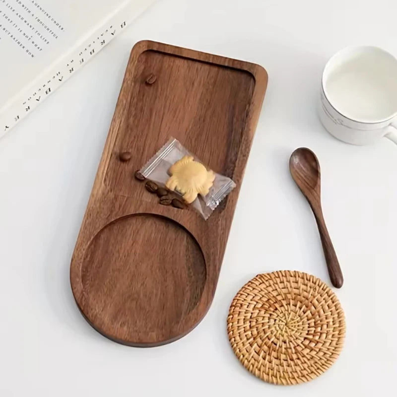 Wooden Coffee & Breakfast Serving Tray | Décor Food Platter