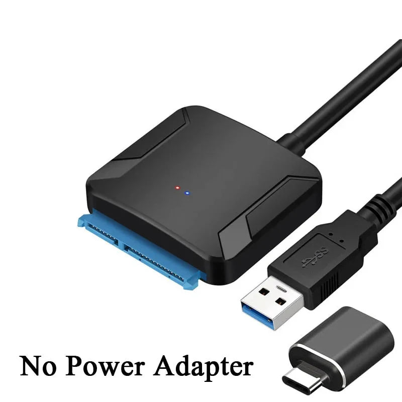 USB 3.0 to SATA Adapter Cable – 2.5 & 3.5 Inch SSD HDD SATA USB Adapter PRIMED with OTG
