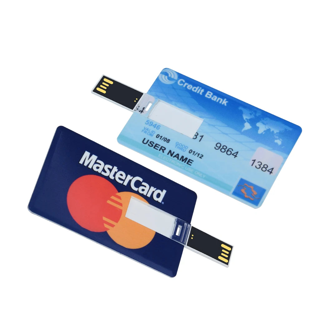 Credit Card USB Flash Drive 4–64GB | Waterproof Metal Memory Stick USB Flash Drive PRIMED