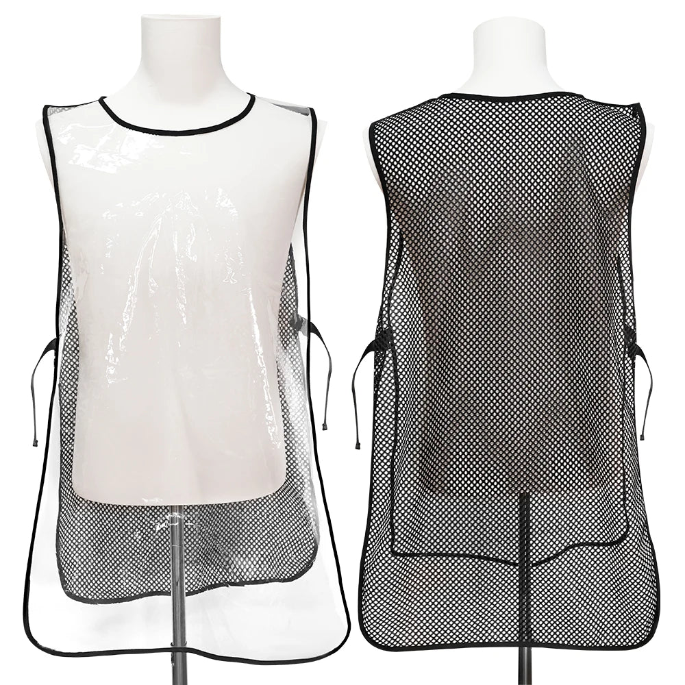 Transparent Waterproof Apron – Barber, Grooming & Garden