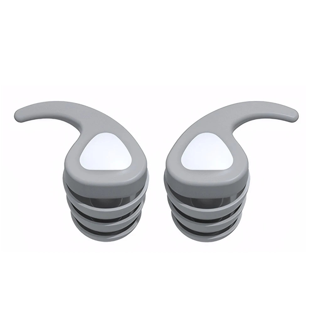 Kids Waterproof Silicone Swim Ear Plugs | Noise Reduction Kids Swim Ear Plugs PRIMED Grey