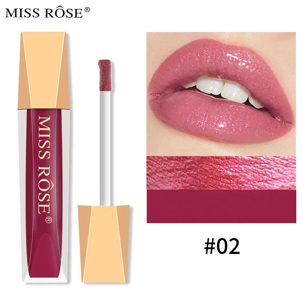 Miss Rose 16-Color Velvet Matte Lip Glaze – Waterproof Lip Gloss Matte Lip Gloss PRIMED MISS ROSE6701-032-02