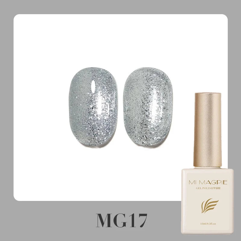 Diamond Glitter Gel Polish – Holographic UV LED Nail Gel 15ml