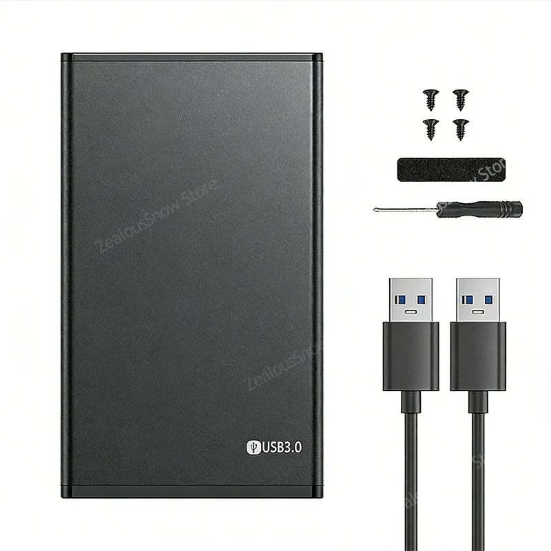 2.5" Aluminum HDD Enclosure – SATA to USB 3.0, 5Gbps, 4TB HDD Enclosure PRIMED Black China Mainland