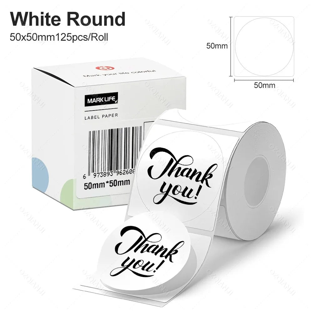 Thermal RFID Label Tape 40×30mm 50×30mm – M110 M220 X2 P50 Thermal Label Tape PRIMED 1WHRound 50mm