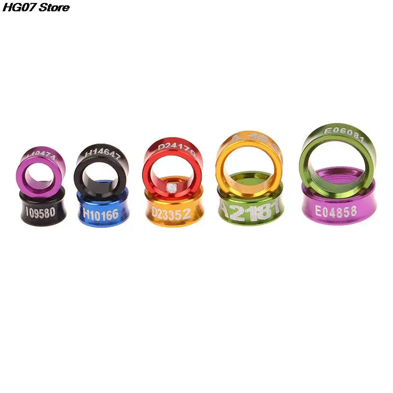 10-Pack Aluminum Bird Leg Rings – Parrot & Pigeon ID Bands