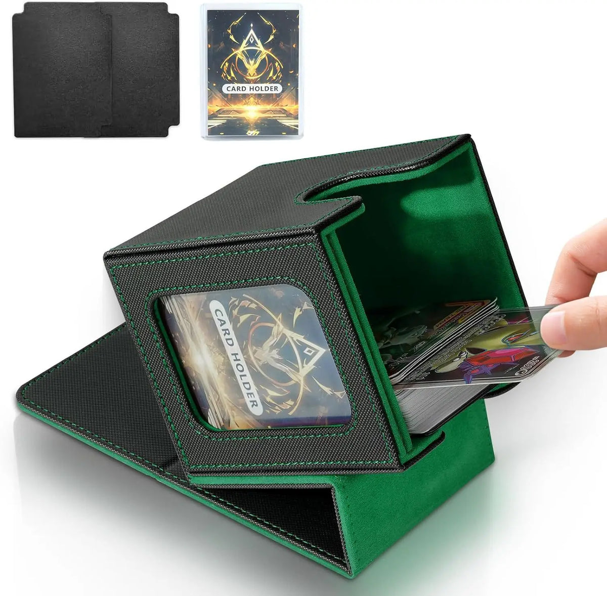 MTG Commander Deck Box – Holds 100+ Double-Sleeved Cards Card Deck Box PRIMED 8