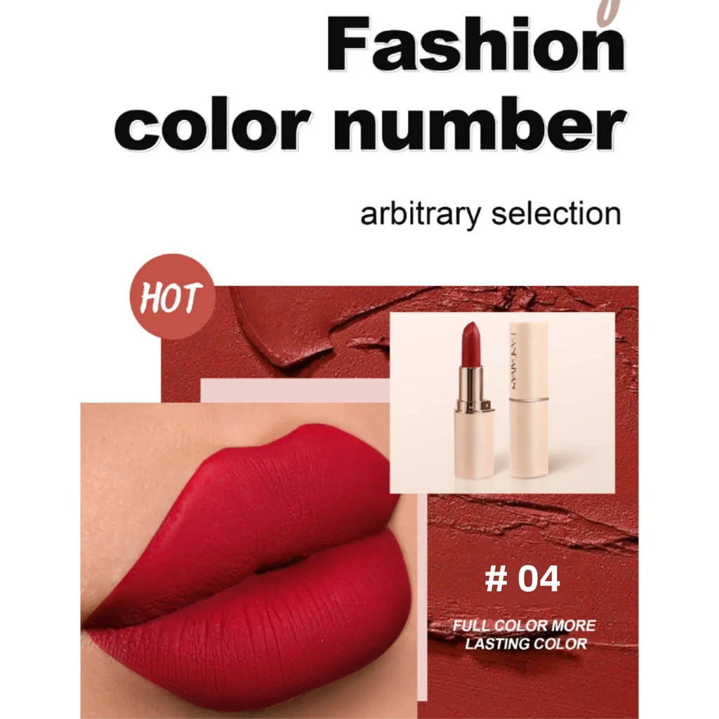Handaiyan Matte Velvet Lipstick – Waterproof, 8 Colors Matte Lipstick PRIMED