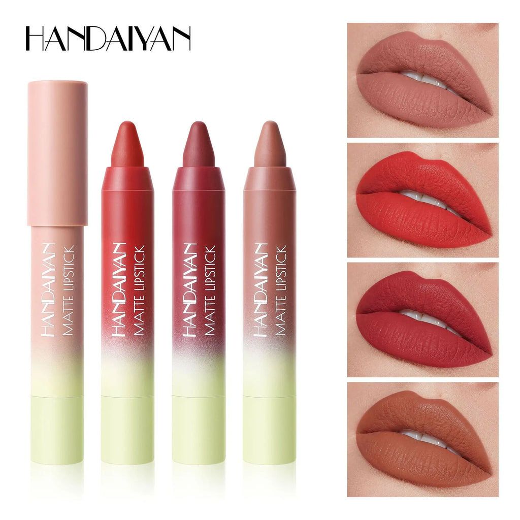 4-Pack Waterproof Matte Lip Liner Set – Nude, Brown & Red Lip Liner Set PRIMED