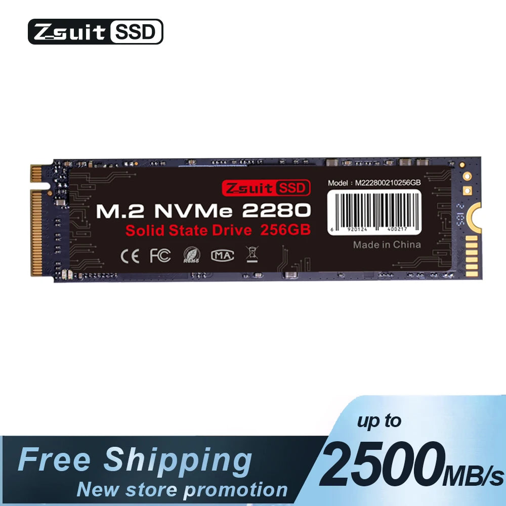 Z-Suite 512GB NVMe M.2 SSD PCIe 3.0 Internal Drive | M.2 2280