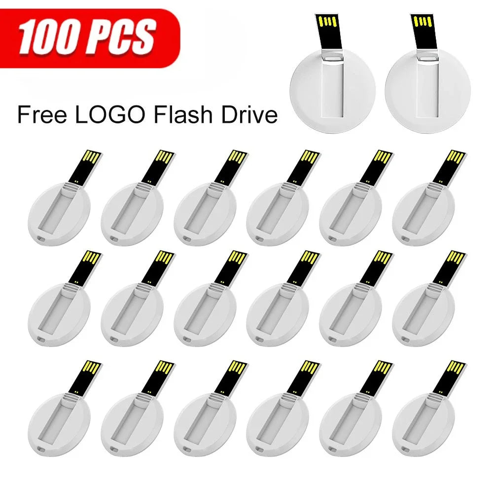 Custom Logo Credit Card USB Flash Drive 4–32GB | Bulk 10/50/100 USB Flash Drive PRIMED 8 GB 100Round-card