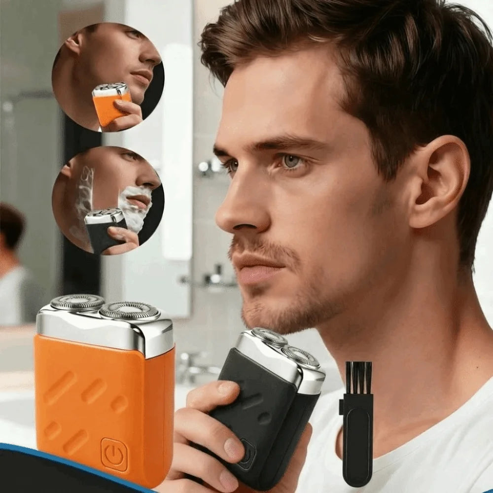 USB Rechargeable Mini Electric Shaver – Dry & Wet Trimmer