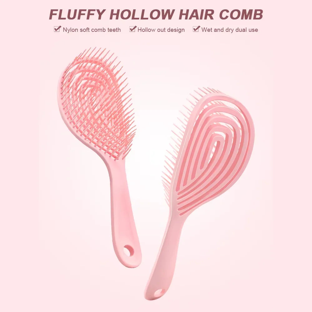 Scalp Massage Detangling Brush – Wet & Dry Curly Hair Comb Detangling Hair Brush PRIMED