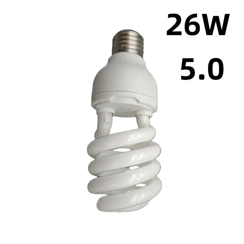 UVB Reptile Lamp 13W/26W 5.0 & 10.0 – Terrarium Basking Light Reptile UVB Lamp PRIMED B 26W 5