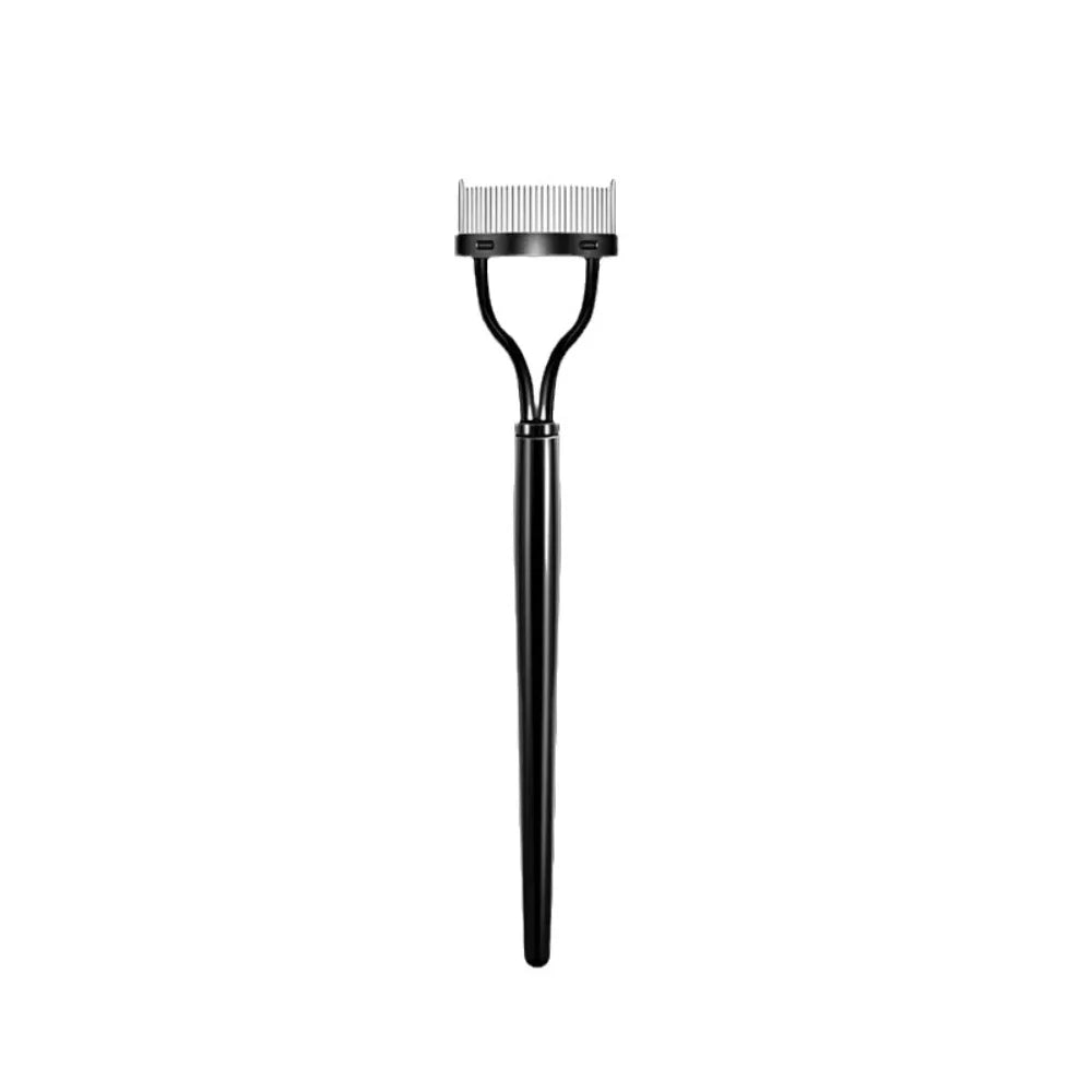 Metal Eyelash Comb Separator & Mascara Brush Makeup Tool Eyelash Comb Tool PRIMED black