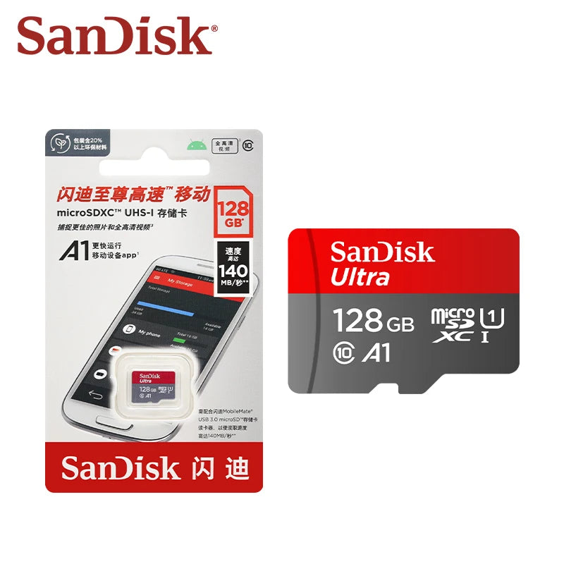 SanDisk Ultra microSD Card 32GB–512GB | Up to 150MB/s Flash Memory Card PRIMED