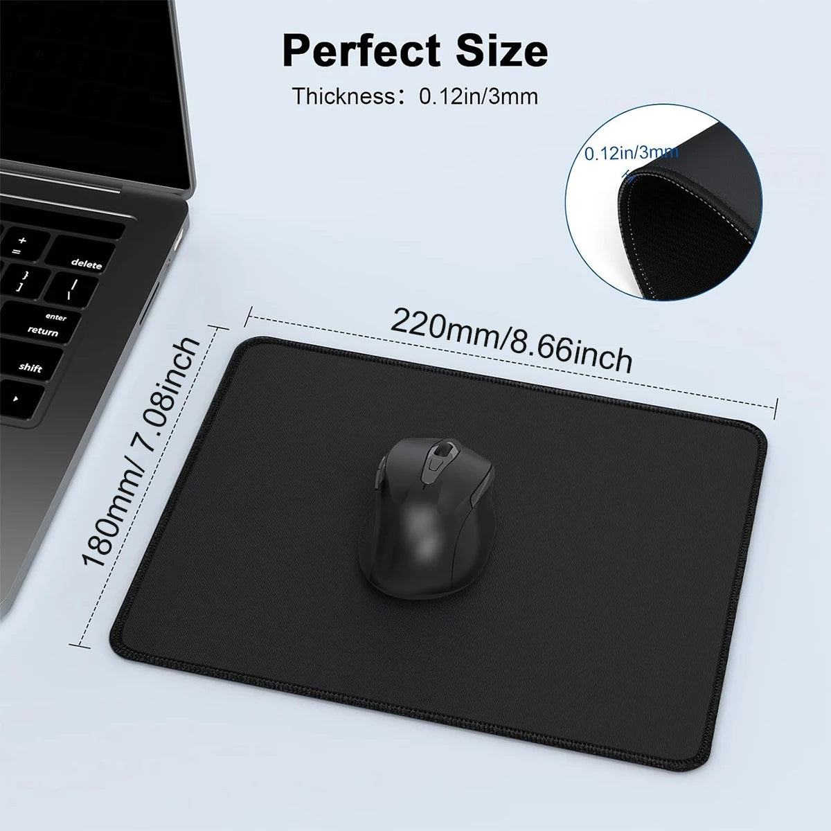 Ultra-Thin Gaming Mouse Pad – Non-Slip Rubber, Superfine Fiber Gaming Mouse Pad PRIMED