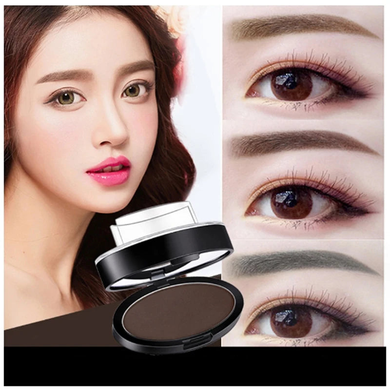 Eyebrow Powder Stamp & Stencil Kit – Waterproof Brow Set Eyebrow Stamp Kit PRIMED