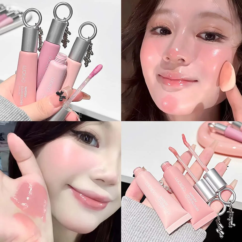 Korean Liquid Blush – Waterproof Cheek Tint Long-Lasting Glow Liquid Blush PRIMED