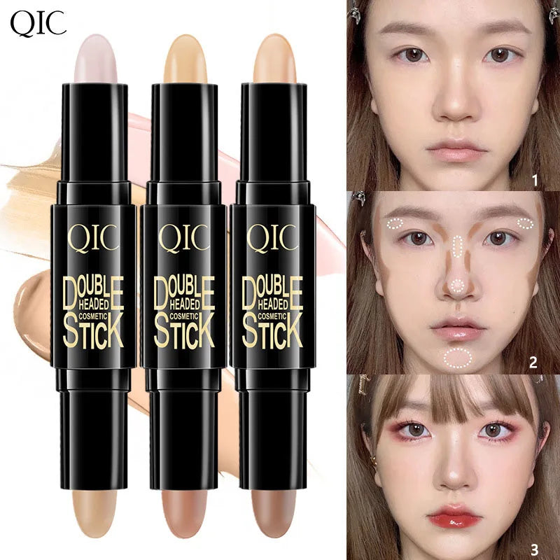 QIC Contour & Concealer Stick – Waterproof Face Bronzer Cream