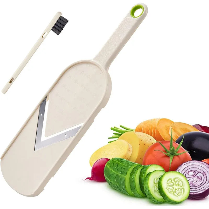 Handheld Mandoline Cabbage Slicer – Stainless Steel | LMETJMA Mandoline Vegetable Slicer PRIMED