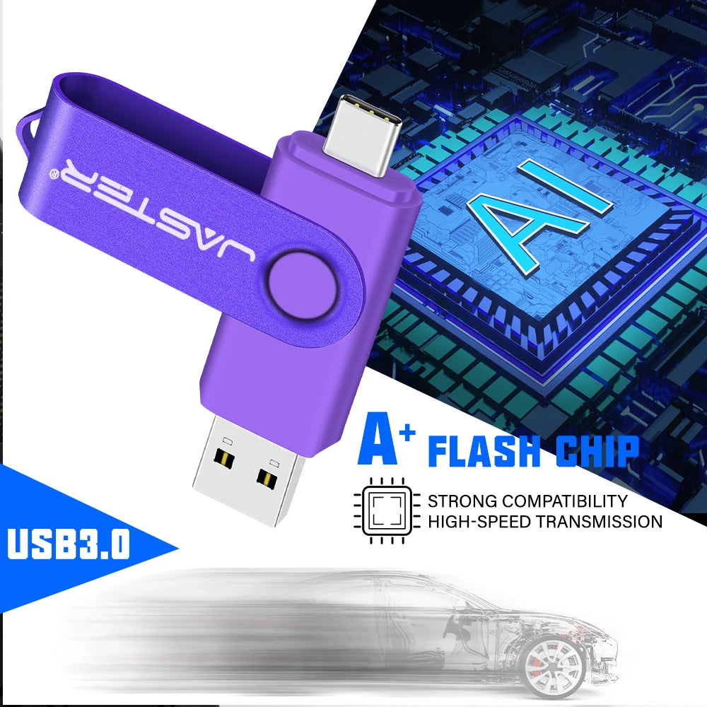 JASTER 2-in-1 Type-C USB 3.0 Flash Drive | OTG Pen Drive USB Flash Drive PRIMED