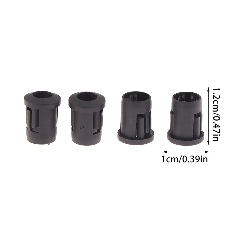 50Pcs 5mm LED Holder Socket Bezel Clip – Black Plastic Mount LED Holder Socket PRIMED