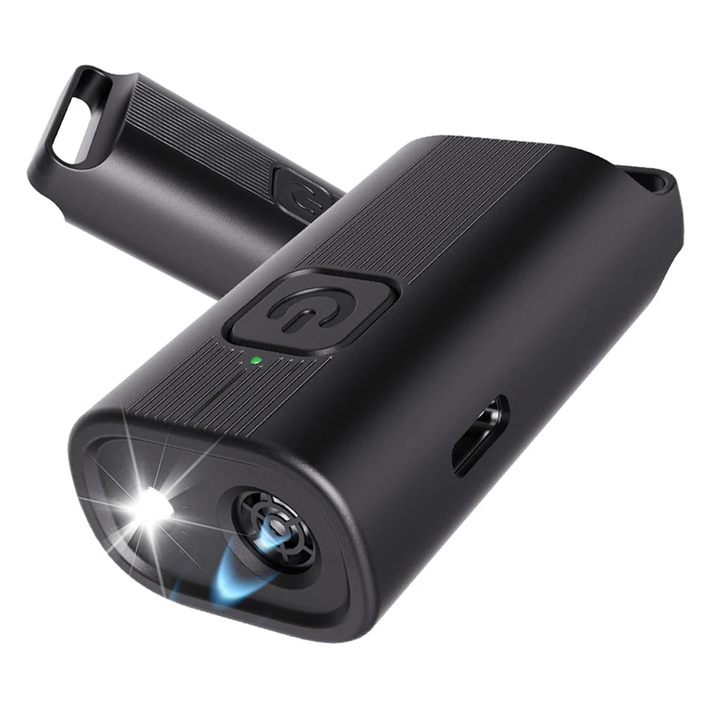 Ultrasonic Dog Bark Deterrent – Rechargeable with LED Flashlight Dog Bark Deterrent PRIMED black