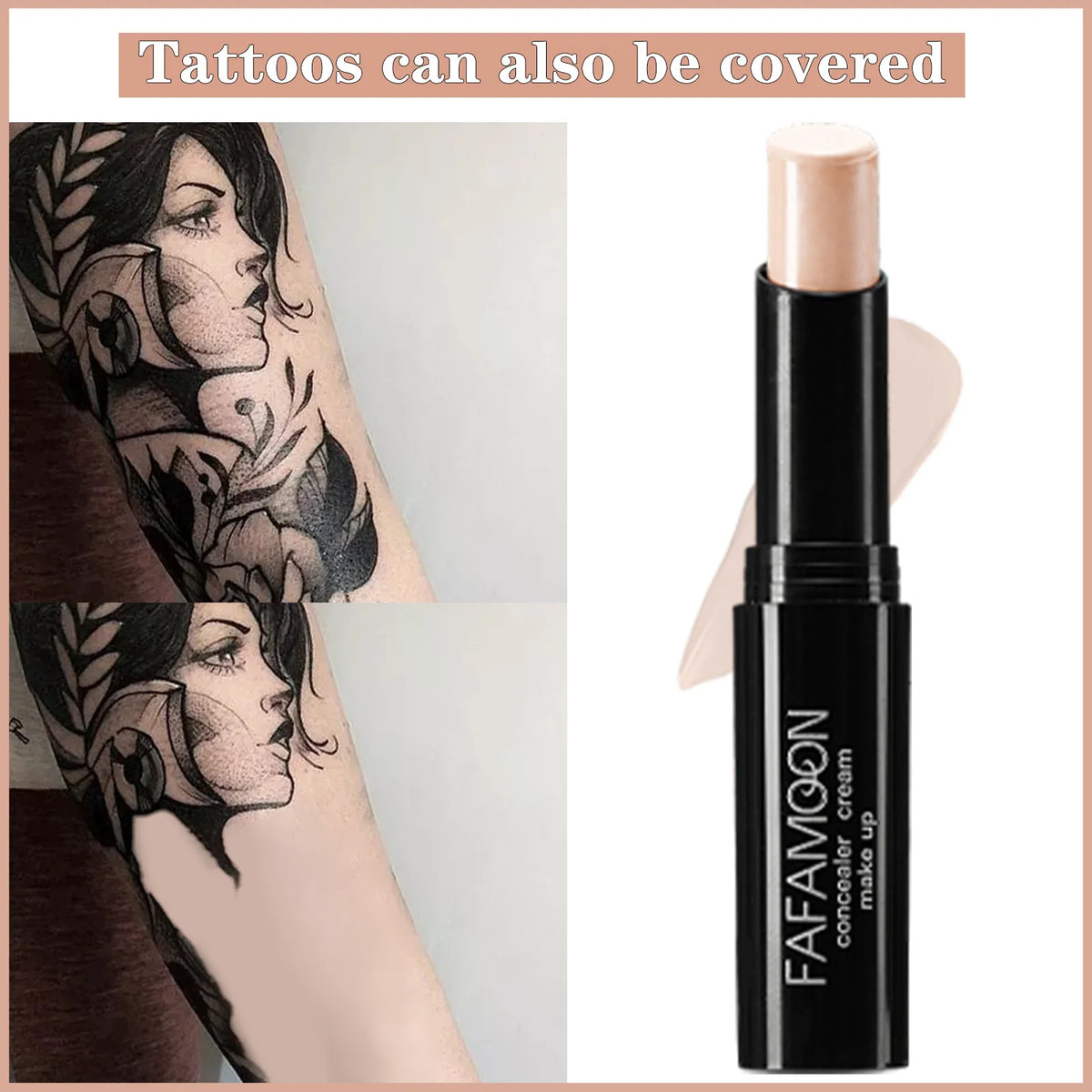 Fafamoon 3D Concealer Stick – Full Coverage Brightening Matte