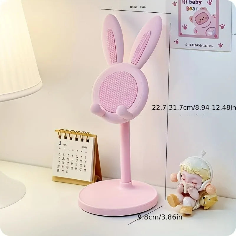 Cute Rabbit Phone & Tablet Stand – Adjustable Height Holder Phone Tablet Stand PRIMED