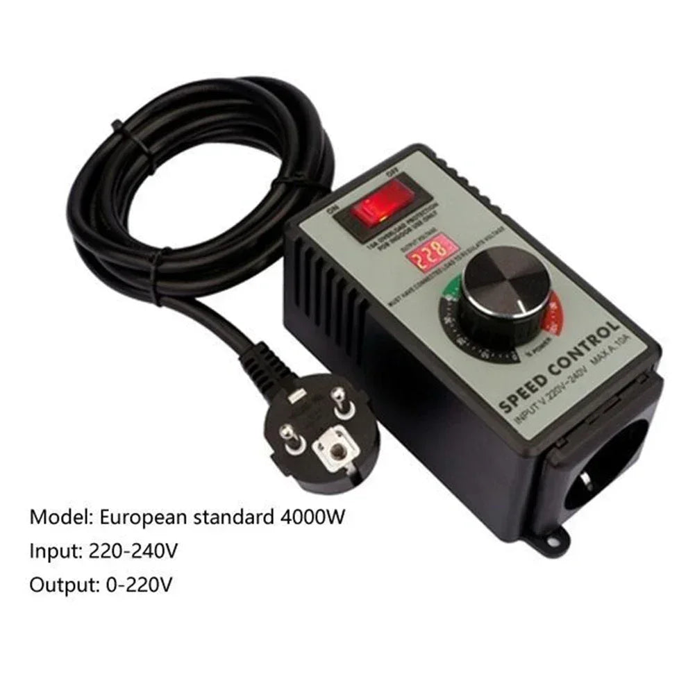 Stepless Speed Controller Switch AC 220V for Power Tools & Fans