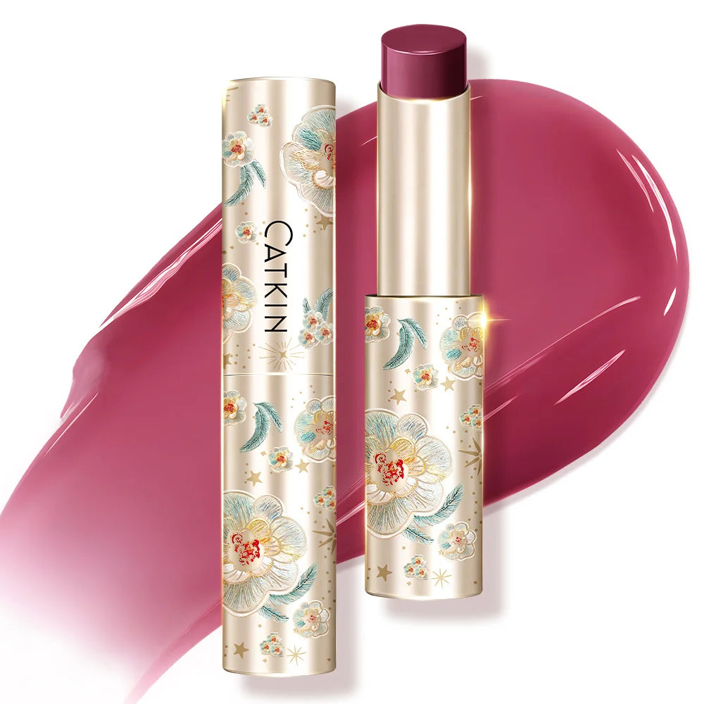 CATKIN WaterGlow Glossy Lip Balm | 12H Hydrating Lip Stick Glossy Lip Balm PRIMED C03 Violet