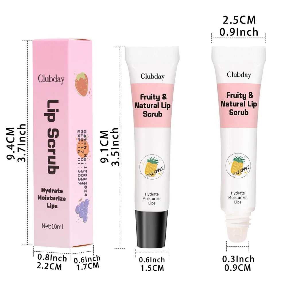 MISS ROSE Fruity Lip Scrub – Exfoliating & Moisturizing Balm
