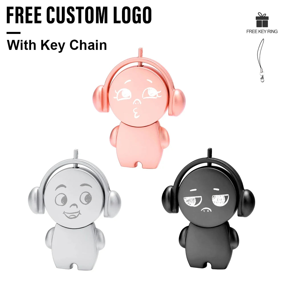 Cute Music Doll USB Flash Drive 4GB–128GB | Free Custom Logo USB Flash Drive PRIMED